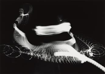 HAROLD EDGERTON (1903-1990) Swirls and Eddies of a Tennis Stroke. 1939; printed early 1980s.                                                     